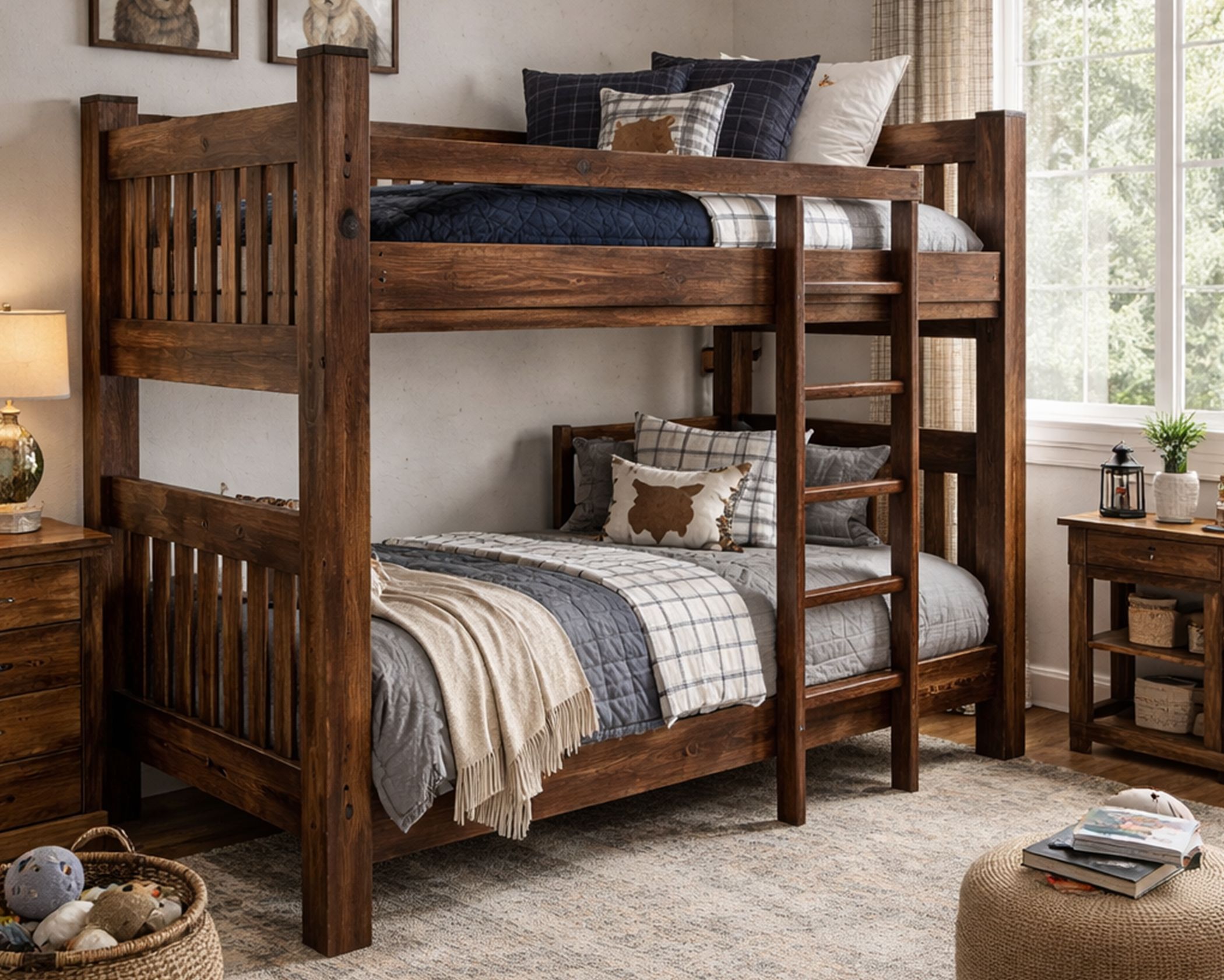 (image for) Bunk Bed Walnut T/T (6 in Stock)