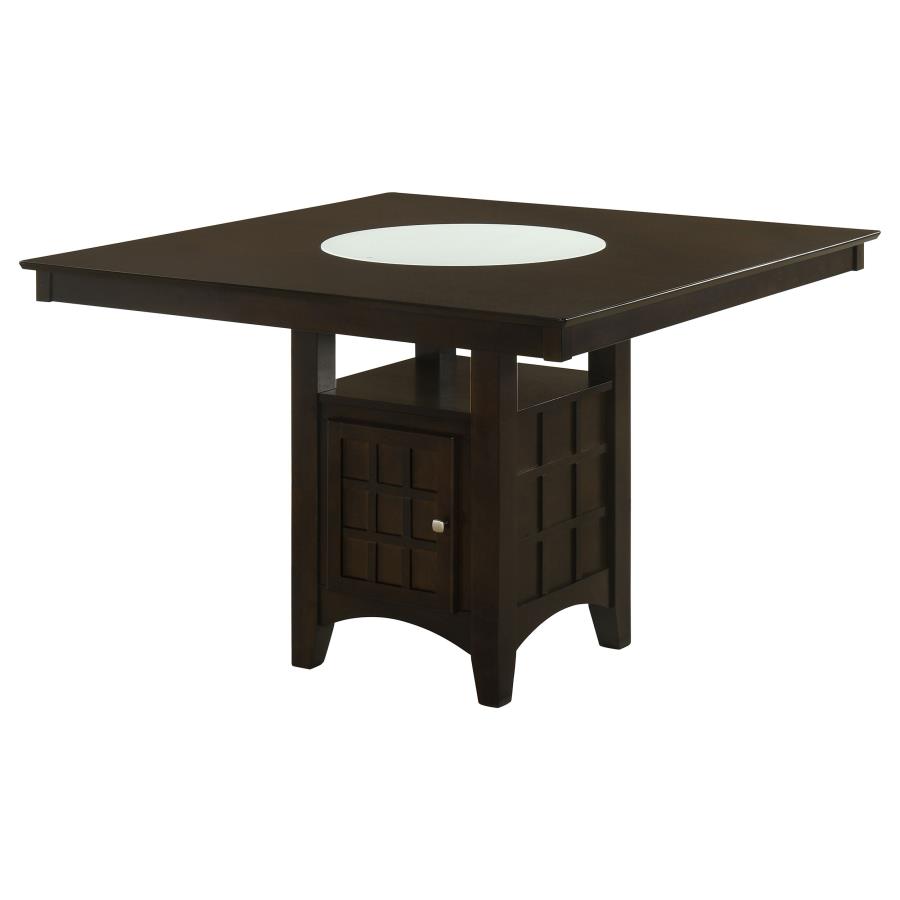 (image for) Gabriel Square Counter Height Dining Table with Storage Cappuccino