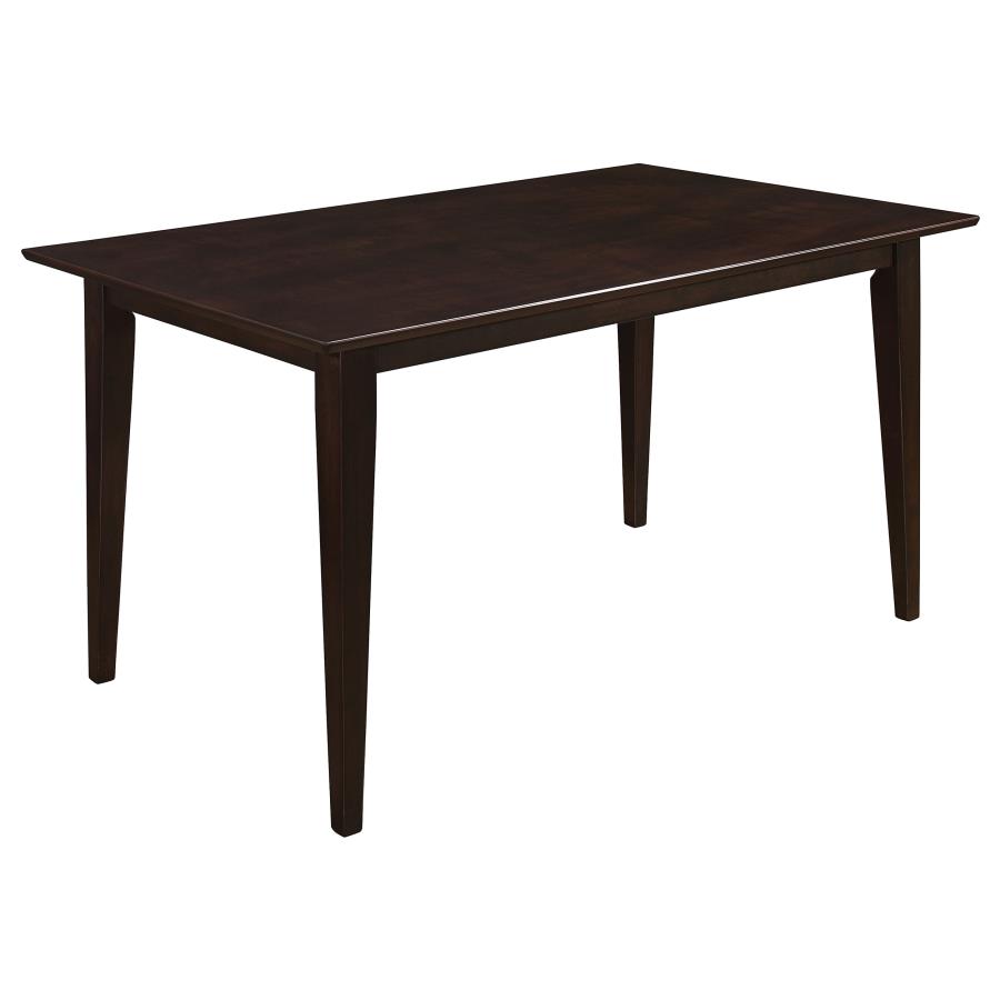 (image for) Gabriel Rectangular Rubberwood Dining Table for 4 Cappuccino