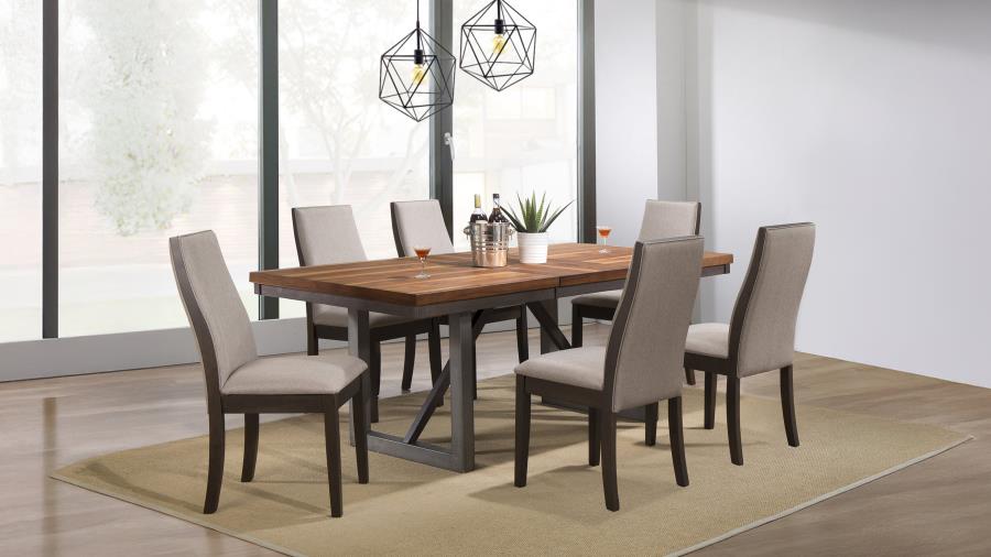 (image for) Spring Creek 7-piece Rectangular Dining Table Set Taupe