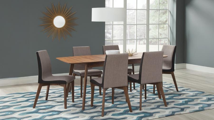 (image for) Redbridge 7-piece Rectangular Dining Set Natural Walnut