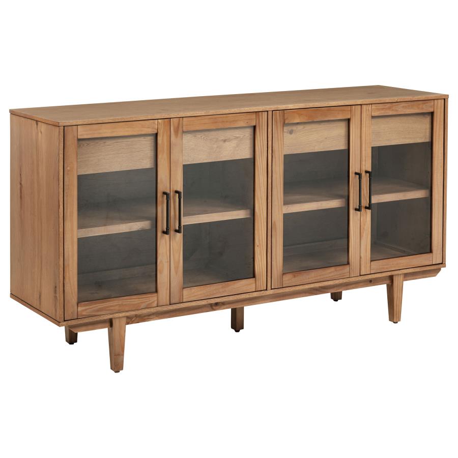 (image for) Middleton 4-door Sideboard Server with Dual Drawers Natural
