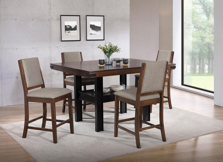 (image for) Patterson 5-piece Counter Height Dining Set Mango Oak