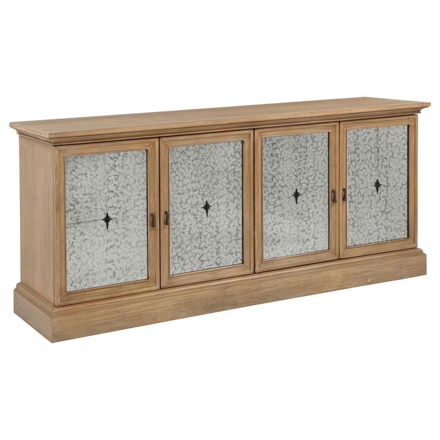 (image for) Brockway 4-door Dining Sideboard Buffet Cabinet Barley Brown