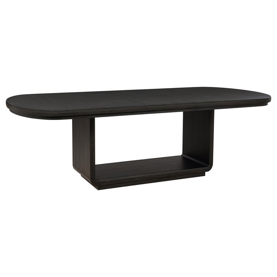 (image for) Leandro 78-inch Extension Dining Room Table Burnished Black