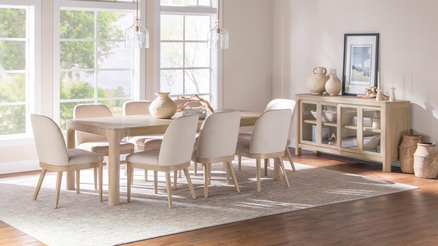 (image for) Solano 9-piece Extension Table Dining Set Weathered Mango