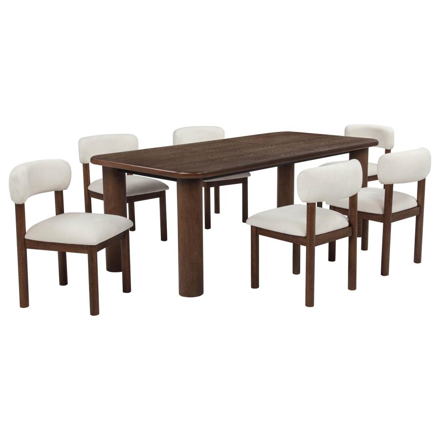 (image for) Faulkner 7-piece 84-inch Extension Dining Set Cream