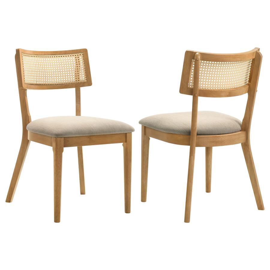(image for) Fabra Cane Back Side Chair Honey Wheat (Set of 2)