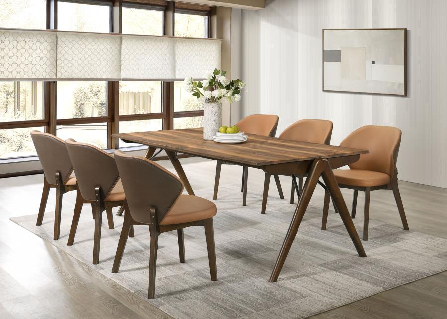 (image for) Randolph 7-piece Smart Top Rectangular Dining Set Sheesham and Brown