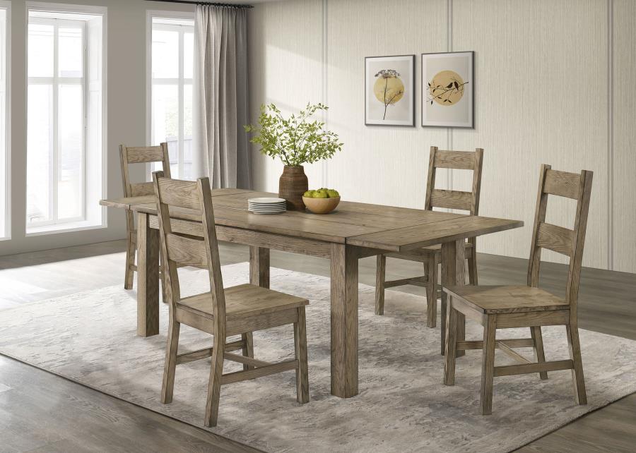 (image for) Cardova 5-piece Extension Table Dining Set Vineyard Oak