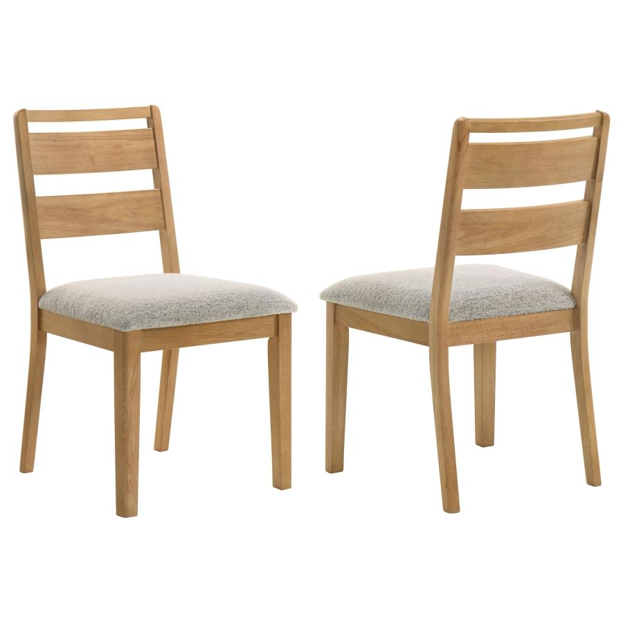 (image for) Duncan Ladder Back Dining Side Chair Washed Oak (Set of 2)