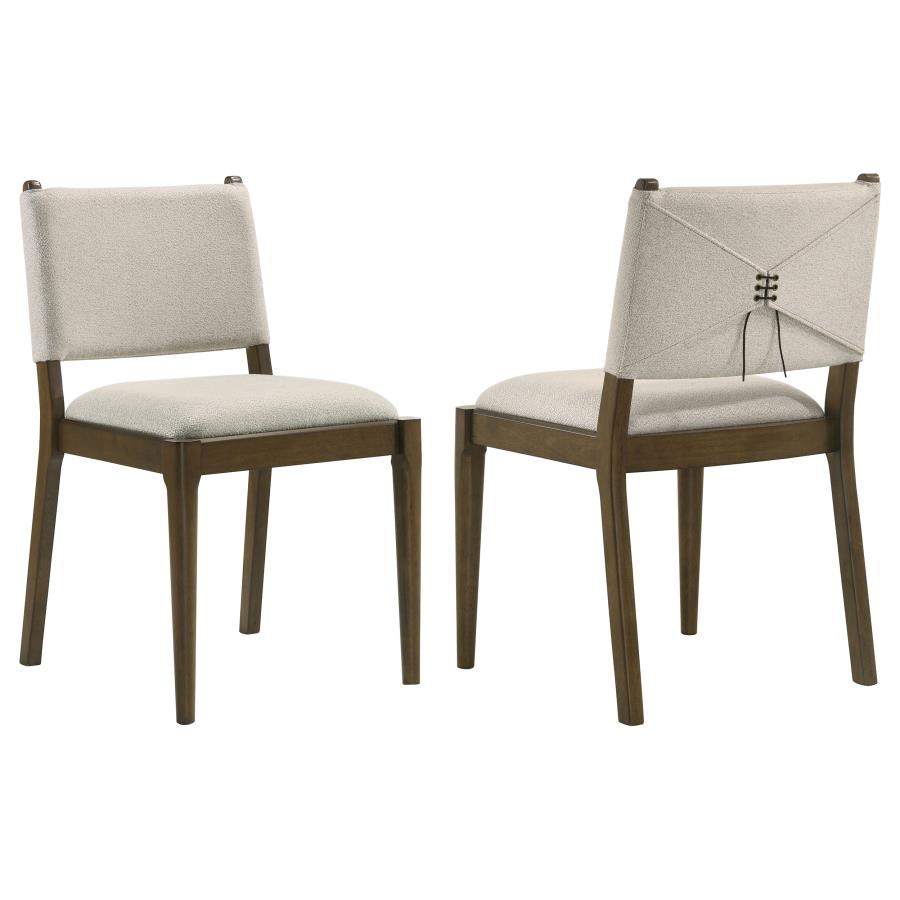 (image for) Ottowa Upholstered Dining Side Chair Brown (Set of 2)