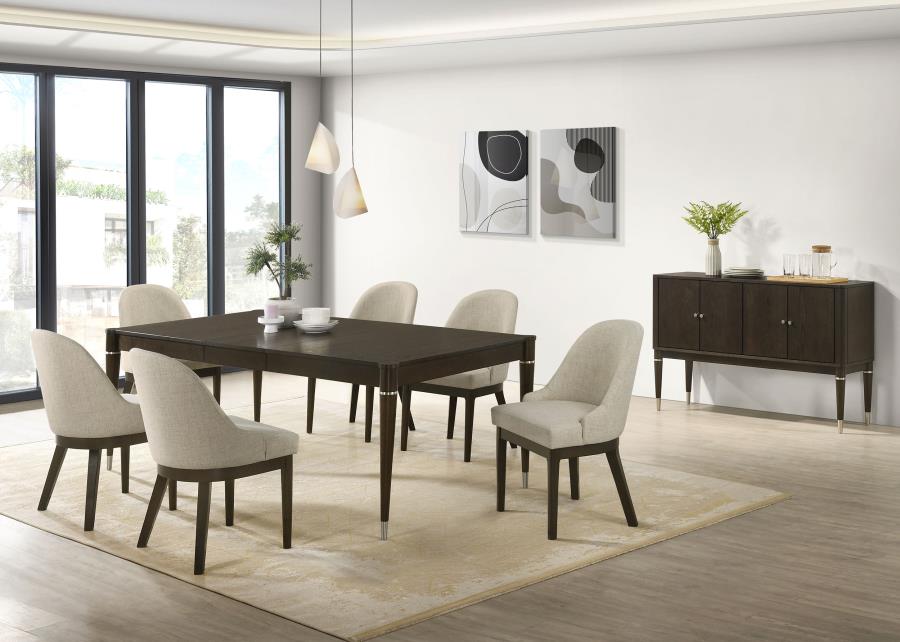 (image for) Reseda 8-piece Dining Set With Sideboard Ash Brown