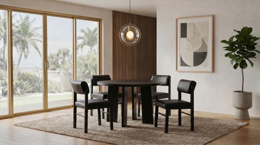 (image for) Strouse 5-piece Dining Set Black