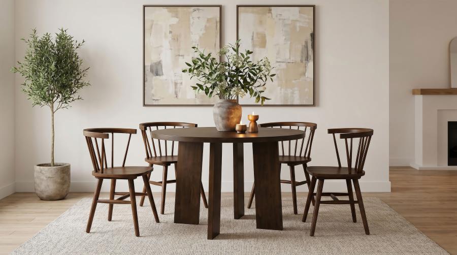 (image for) Strouse 5-piece Dining Set Walnut