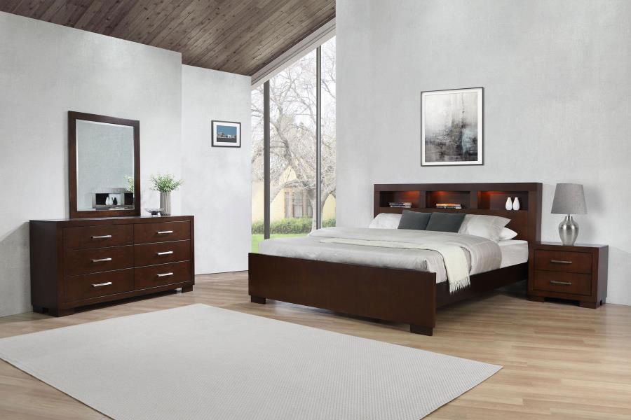(image for) Jessica 4-piece California King Bedroom Set Cappuccino