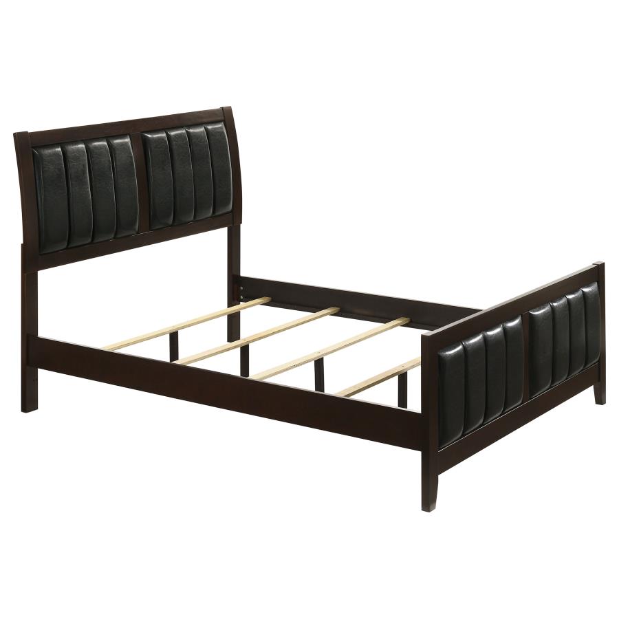 (image for) Carlton Wood Full Panel Bed Cappuccino