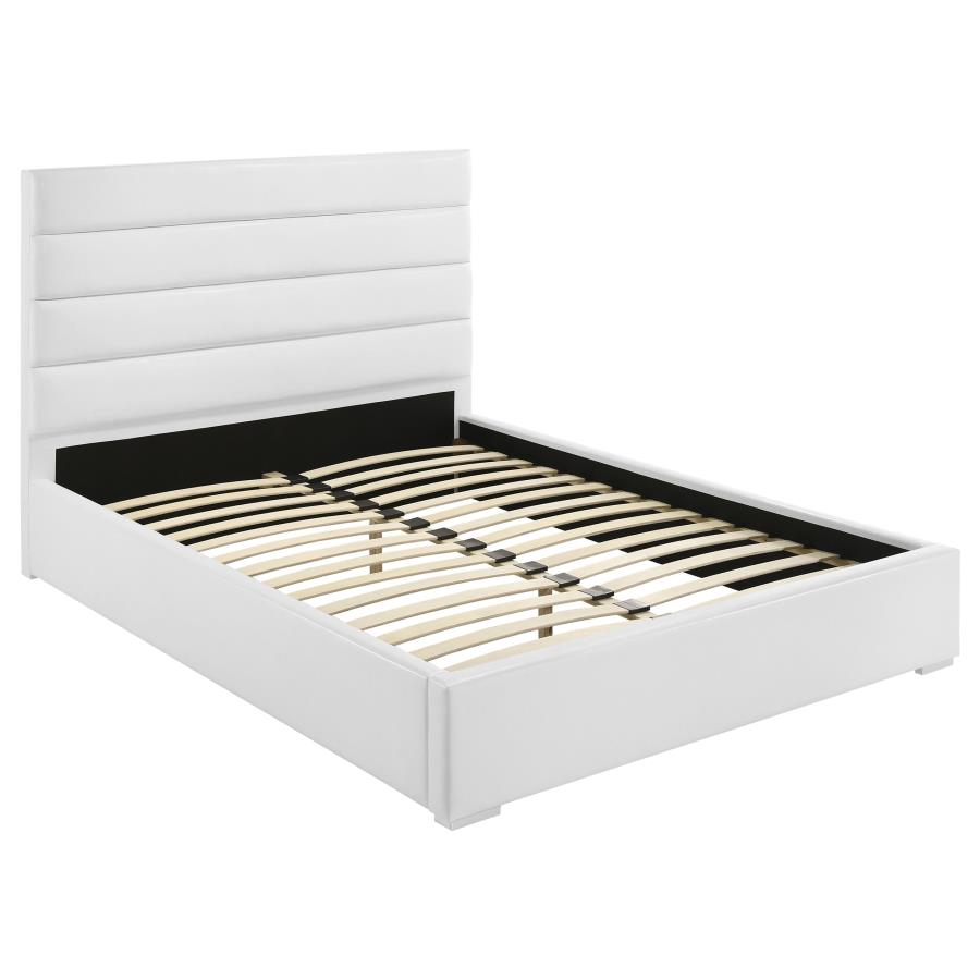 (image for) Felicity 53-inch Upholstered Eastern King Platform Bed White