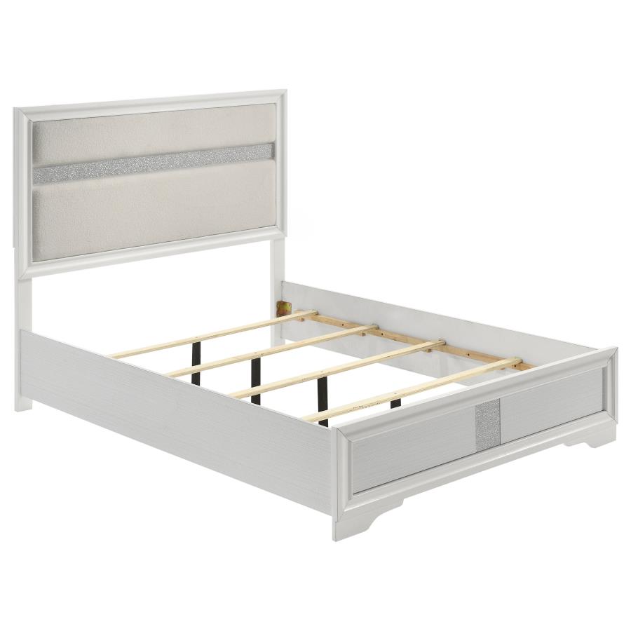 (image for) Miranda 54-inch Upholstered Full Panel Bed White