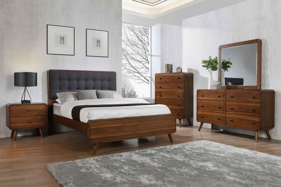 (image for) Robyn 5-piece Queen Bedroom Set Dark Walnut