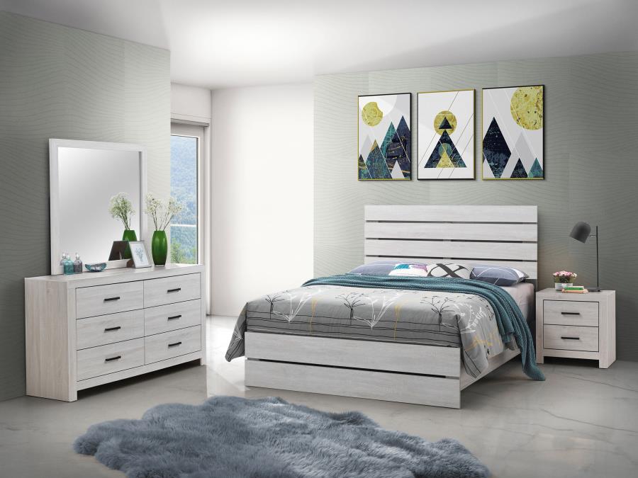(image for) Brantford 4-piece Eastern King Bedroom Set Coastal White