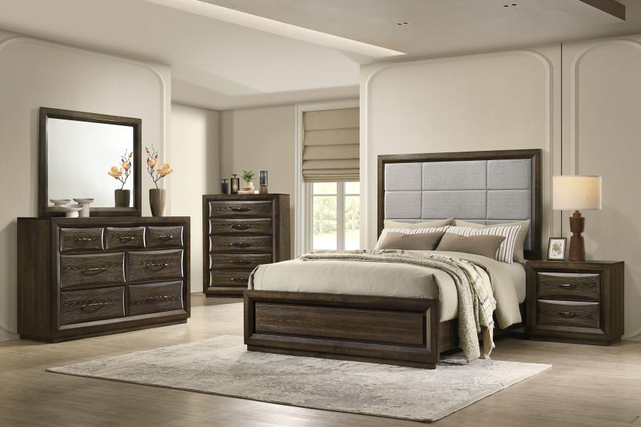 (image for) Atlas 5-piece California King Bedroom Set Dark Oak