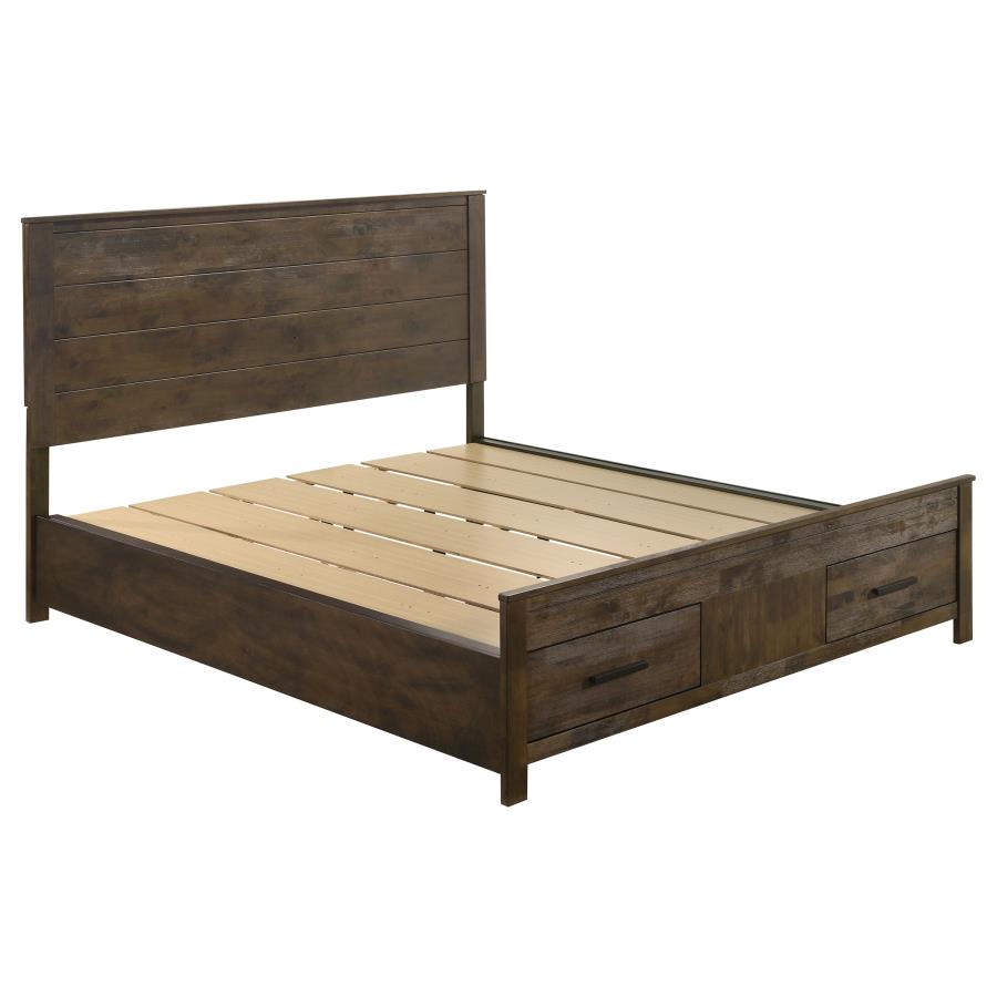(image for) Woodmont California King Storage Bed Rustic Golden Brown
