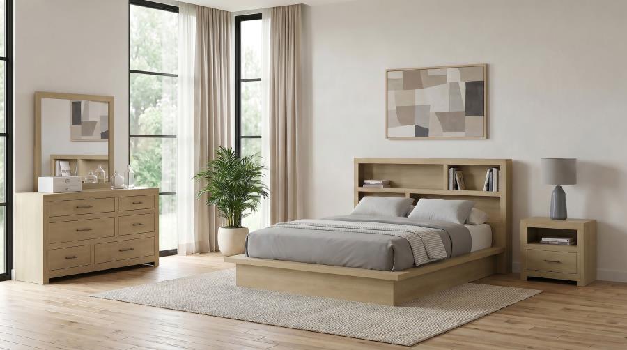 (image for) Hendricks 4-piece California King Bedroom Set Light Oak
