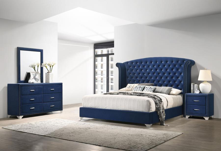 (image for) Melody 4-piece Queen Bedroom Set Pacific Blue