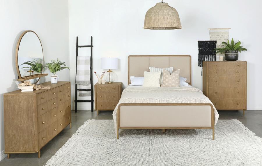 (image for) Arini 5-piece California King Bedroom Set Cream and Sand Wash