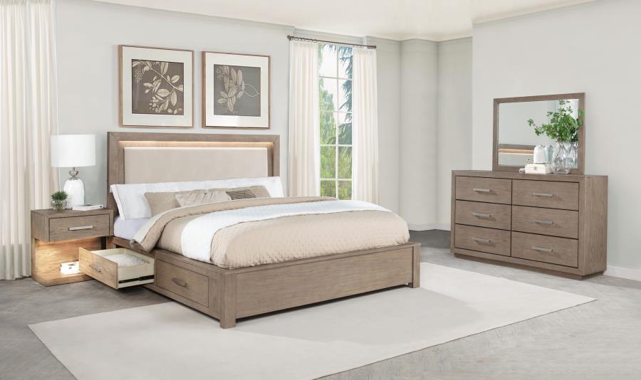 (image for) Kenora 4-piece Queen Bedroom Set Barley Brown