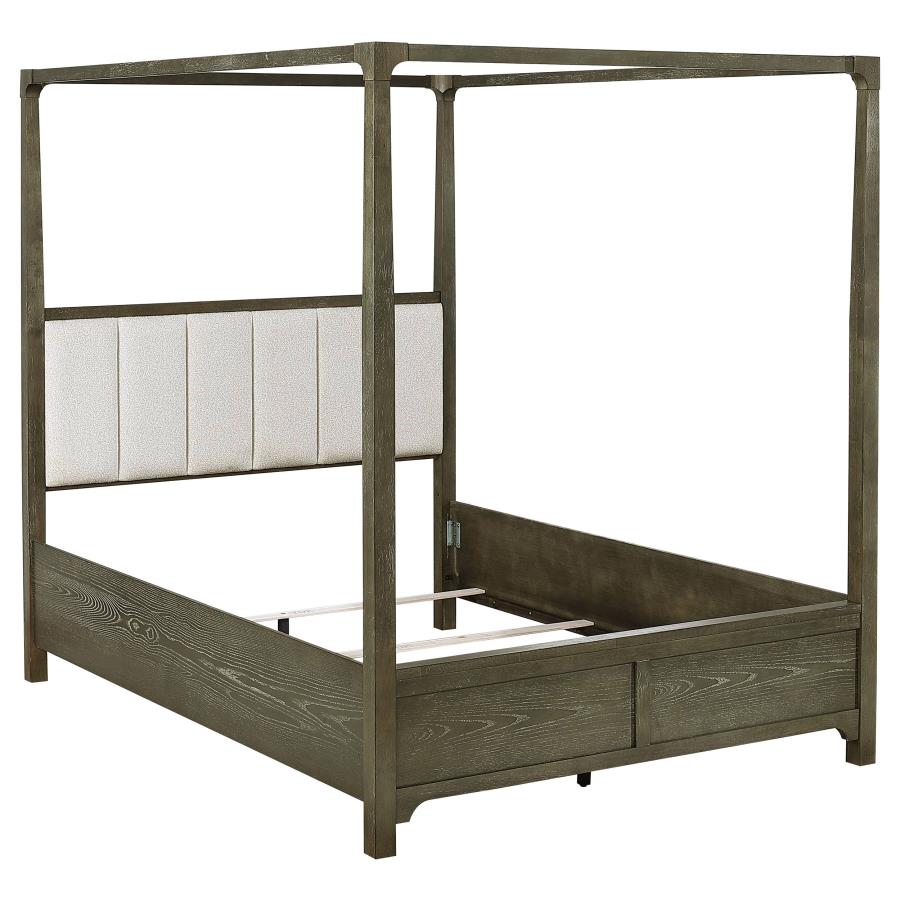 (image for) Gran Park Queen Canopy Bed Dark Cocoa