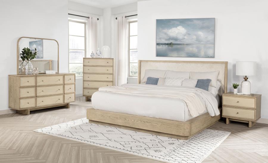 (image for) Kailani 5-piece Queen Bedroom Set Beige Oak