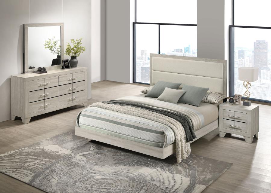 (image for) Trenton 4-piece Full Bedroom Set Rustic Cream