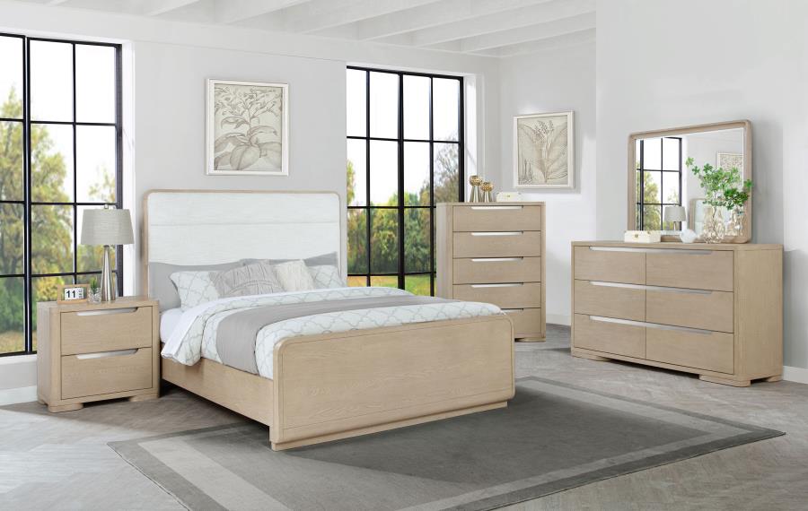 (image for) Ladera 5-piece Eastern King Bedroom Set Light Elm