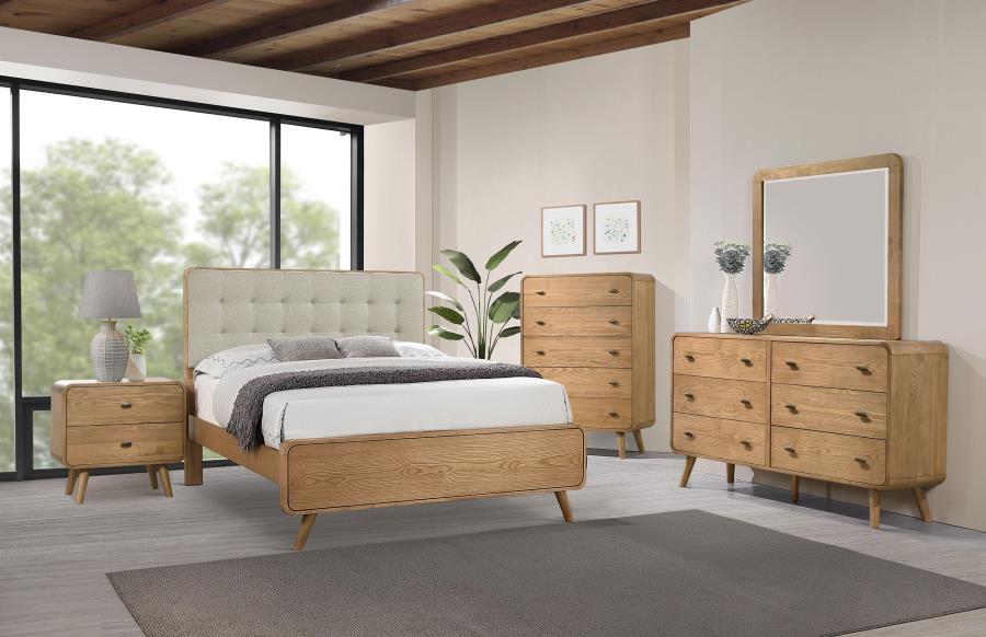 (image for) Robyn 5-piece Eastern King Bedroom Set Light Ash
