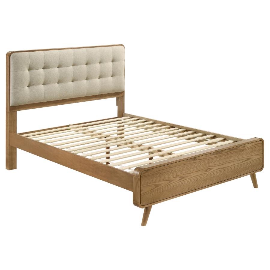 (image for) Robyn Wood Queen Platform Bed Light Ash