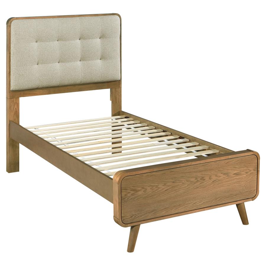 (image for) Robyn Wood Twin Platform Bed Light Ash