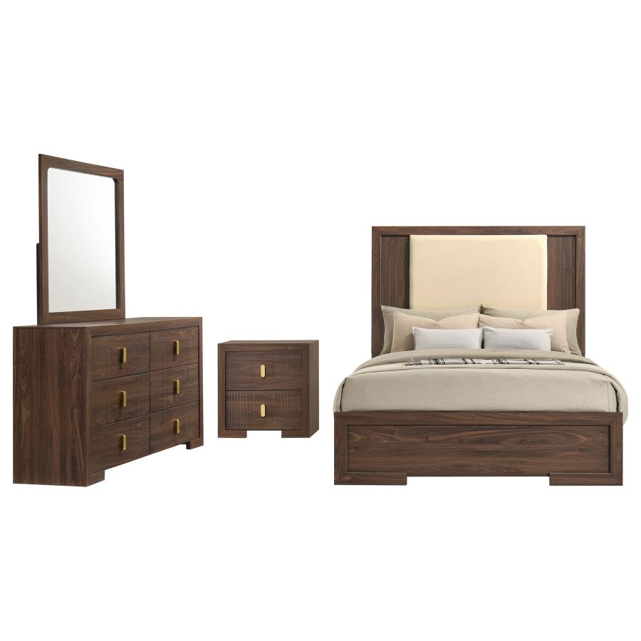 (image for) Etienne 4-piece Eastern King Bedroom Set Walnut