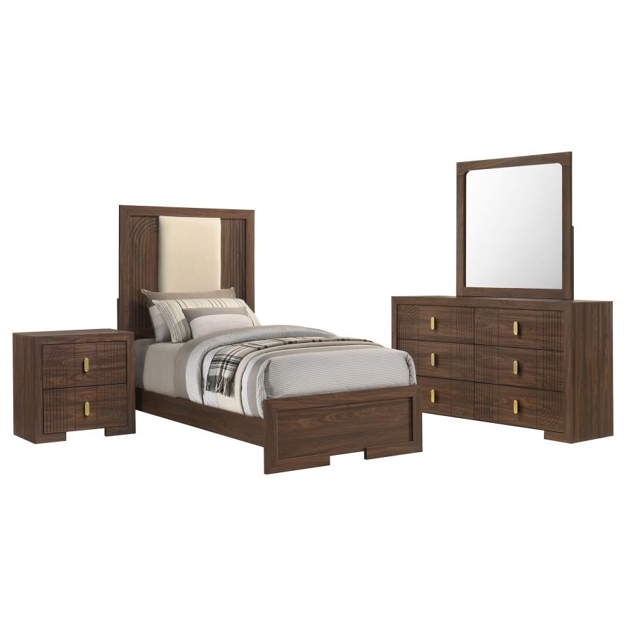(image for) Etienne 4-piece Twin Bedroom Set Walnut