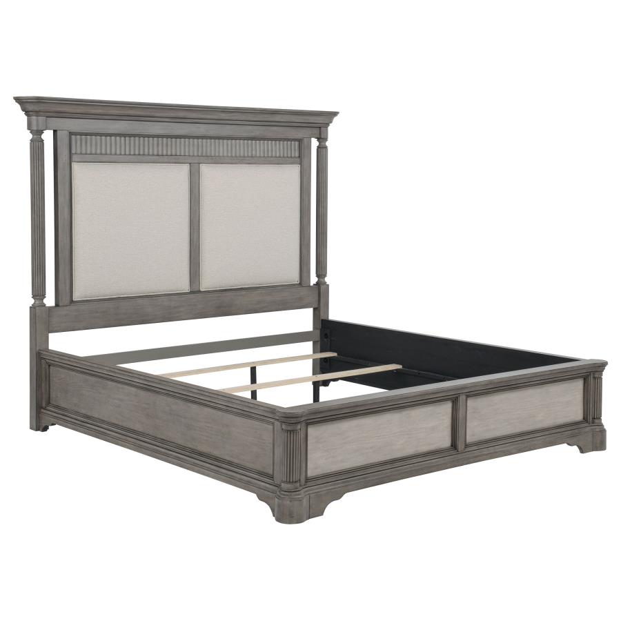 (image for) Cresswell California King Panel Bed Weathered Taupe