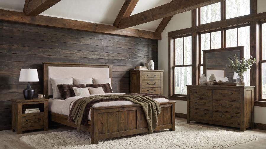 (image for) Doherty 5-piece Queen Bedroom Set Rustic Brown