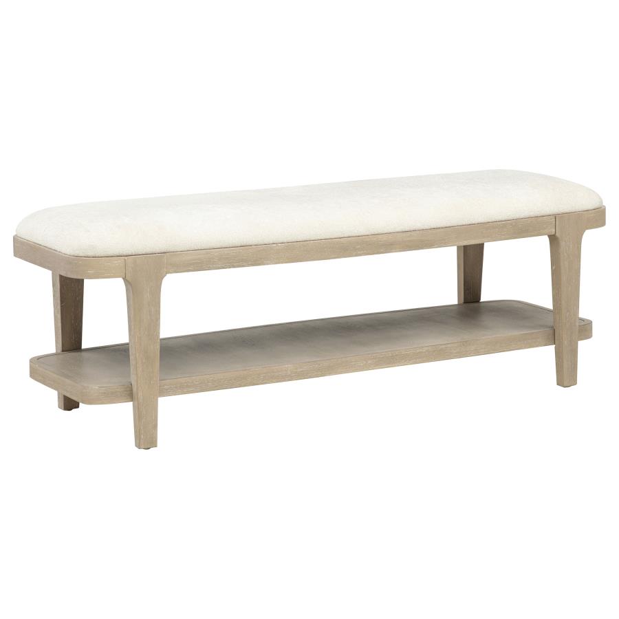 (image for) Lucaire Upholstered Bedroom Bench Sandstone