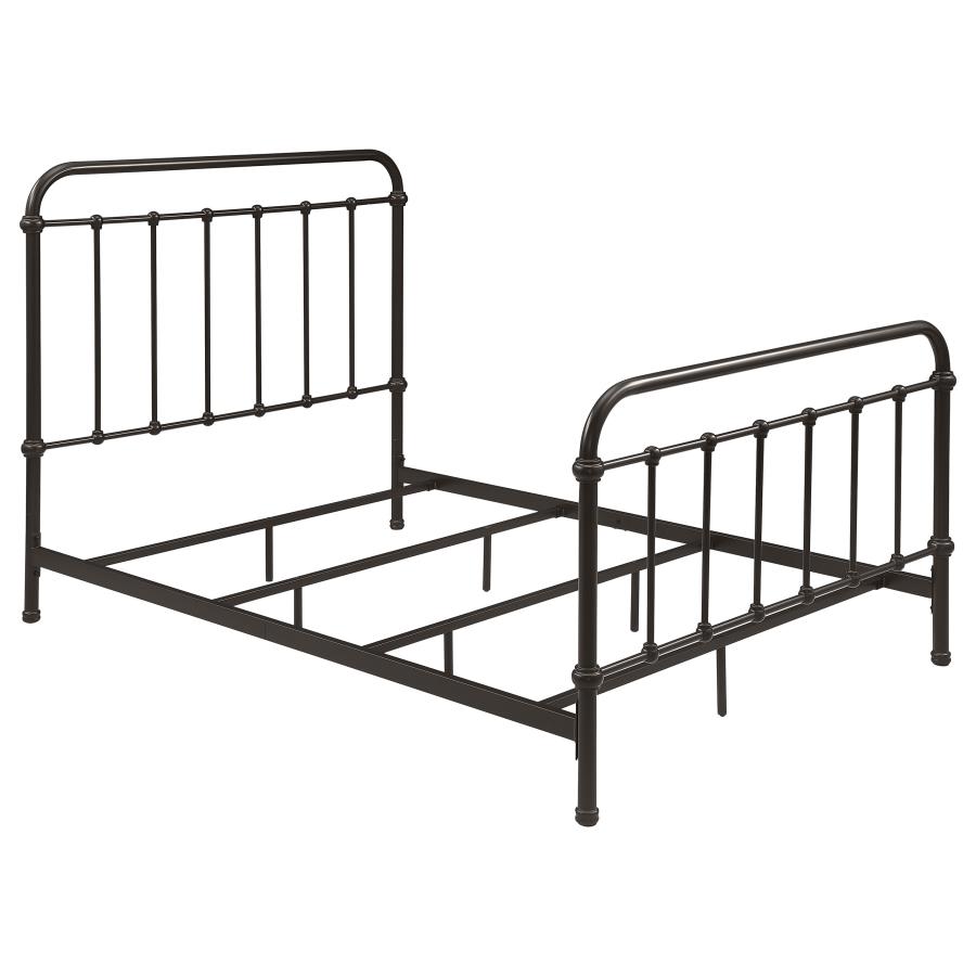 (image for) Livingston Metal Full Open Frame Bed Dark Bronze
