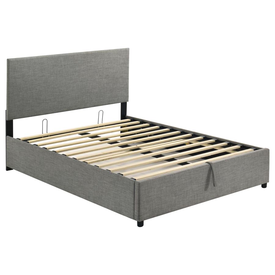 (image for) Reeves Upholstered Full Lift-Top Storage Platform Bed Grey