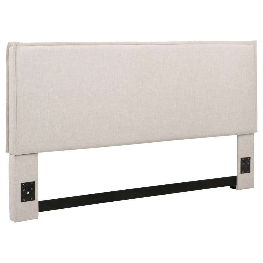 (image for) Izzy Upholstered King Panel Headboard Sand
