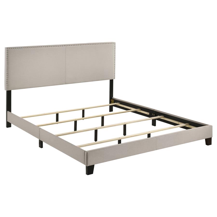 (image for) Boyd Upholstered California King Panel Bed Ivory