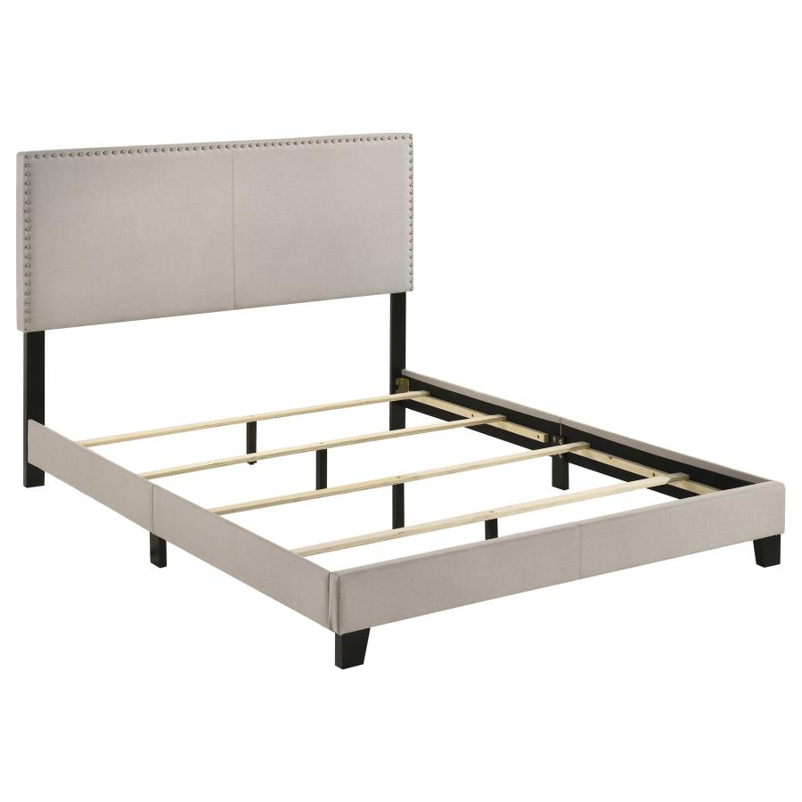 (image for) Boyd Upholstered Queen Panel Bed Ivory