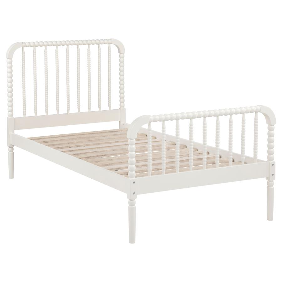 (image for) Jones Wood Twin Open Frame Bed White