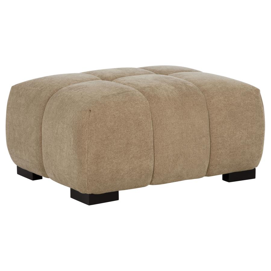 (image for) Octavia Tufted Upholstered Rectangular Ottoman Camel